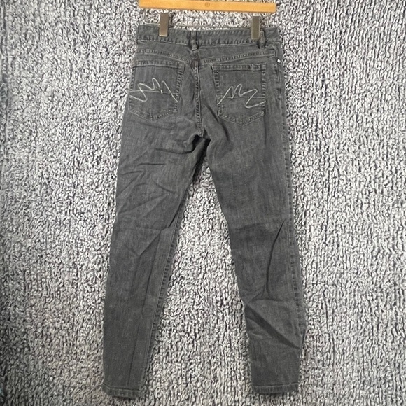 METRO 7 Gray Straight Leg Jeans Mid-Rise Women's Sz 8 - Picture 1 of 10